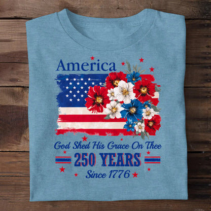 God Shed His Grace On Thee | 2D Unisex T-shirt