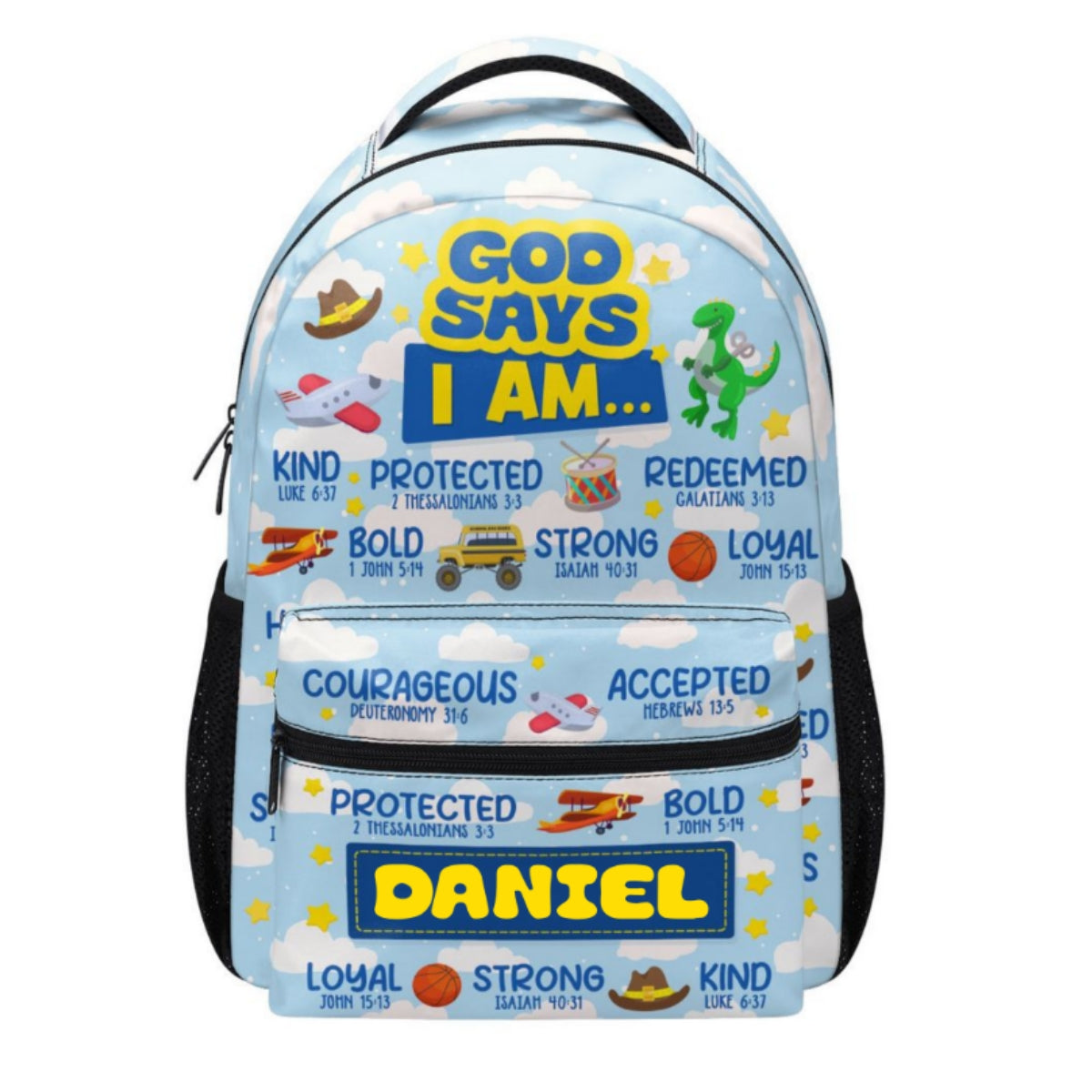 God Says I Am | Personalized Backpack