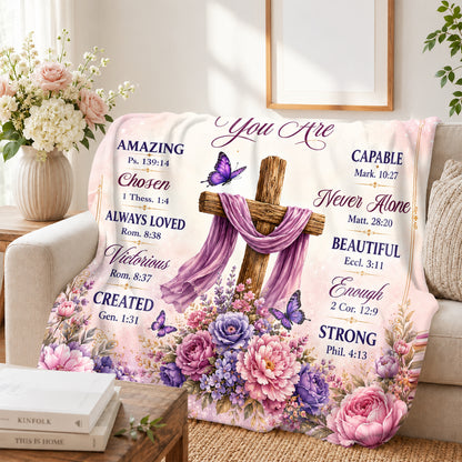 Words Of Blessing For My Daughter, Gift For Daughter | Personalized Fleece Blanket