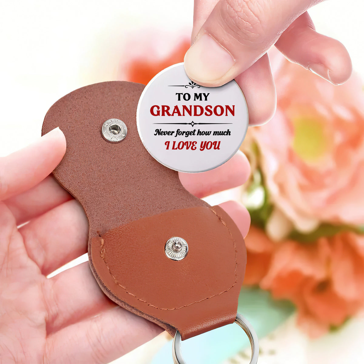 To My Son I Love You Forever And Always, Gift For Grandson - Personalized Pocket Hug