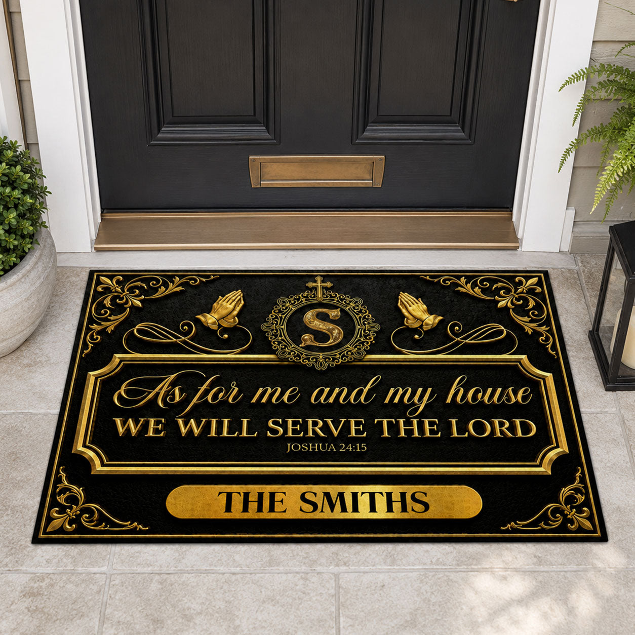 Faith Over Our Home, Christian Gift For Family | Personalized Doormat