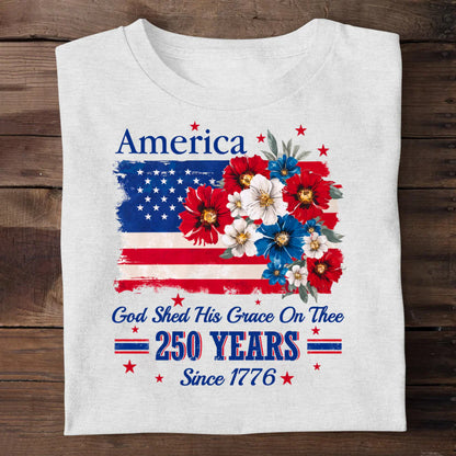 God Shed His Grace On Thee | 2D Unisex T-shirt