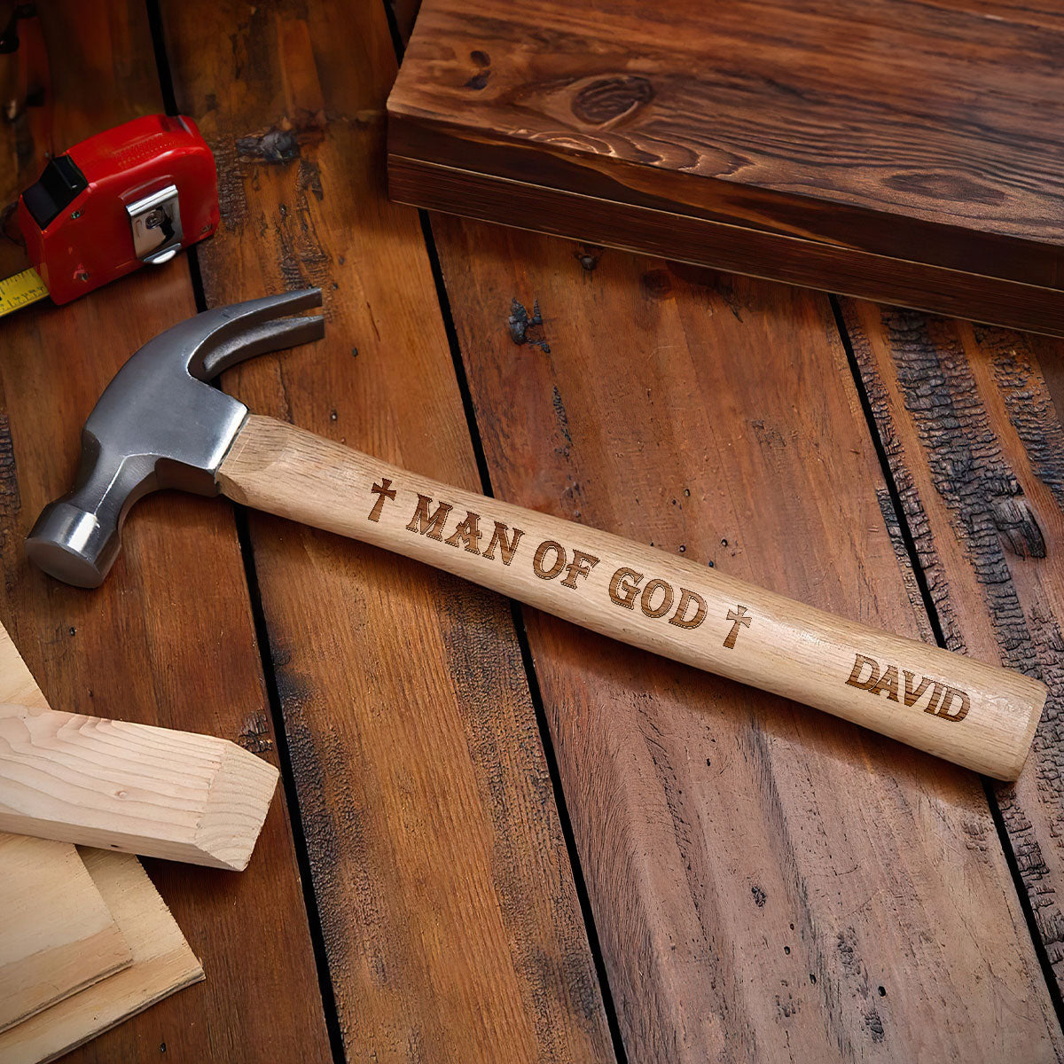 Man Of God | Personalized Wooden Hammer