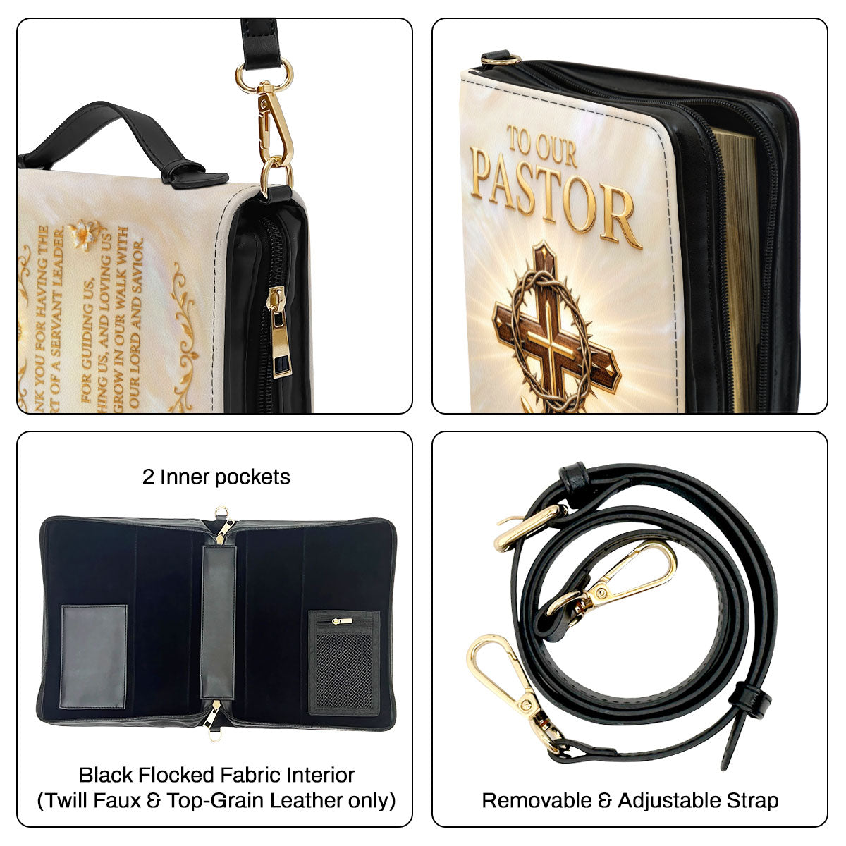 To Our Pastor For Having The Heart Of A Servant Leader | Personalized Bible Cover