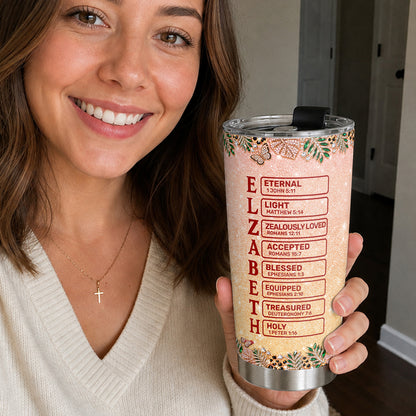 God Says I Am, Gift For Women | Personalized Stainless Steel Tumbler
