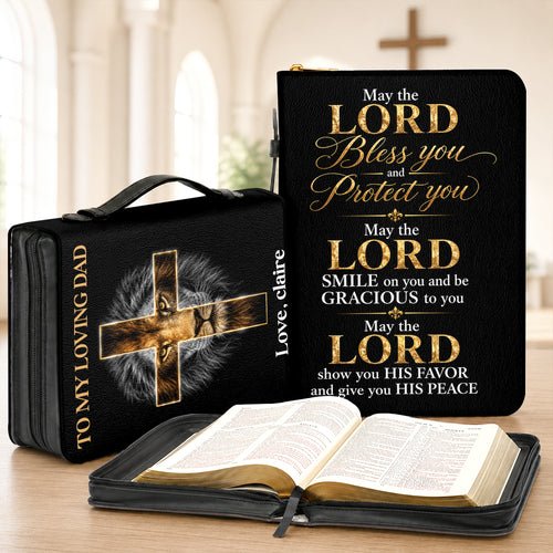 To My Loving Dad, Gift For Dad | Personalized Bible Cover