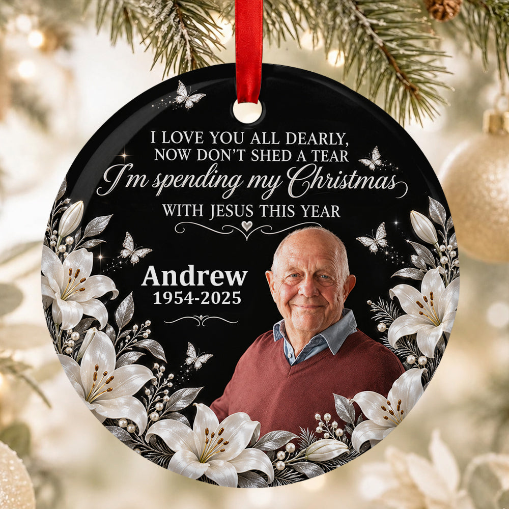 I Am Always With You, Gift For Family - Personalized Round Shaped Ceramic Ornament
