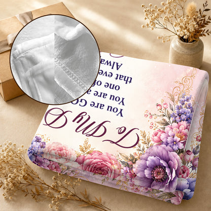 Words Of Blessing For My Daughter, Gift For Daughter | Personalized Fleece Blanket