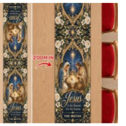 Jesus Is The Reason For The Season, Gift For Family |  Personalized Table Runner