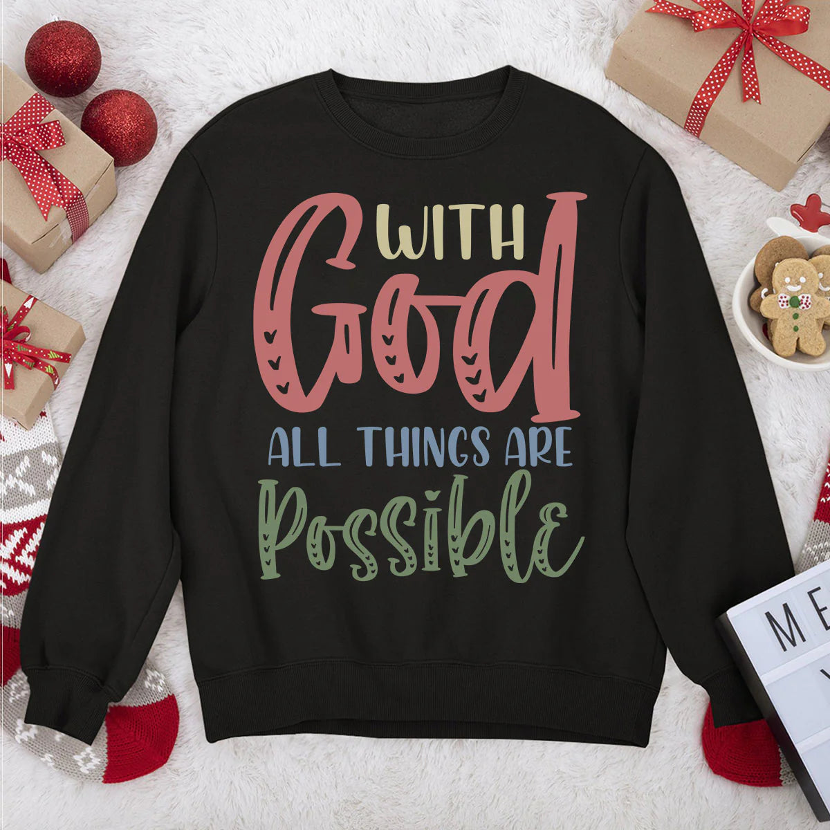 All Things Are Possible With God | 2D Unisex Sweatshirt