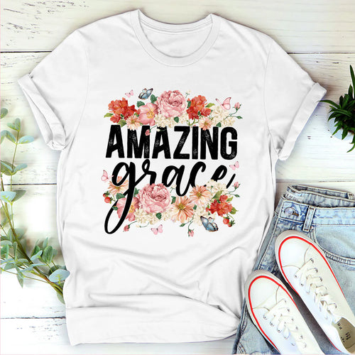 Amazing Grace - Awesome Flower | 2D Unisex T-shirt