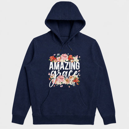 Amazing Grace, Christian Faith Hoodie for Women | 2D Unisex Hoodie