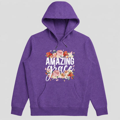 Amazing Grace, Christian Faith Hoodie for Women | 2D Unisex Hoodie