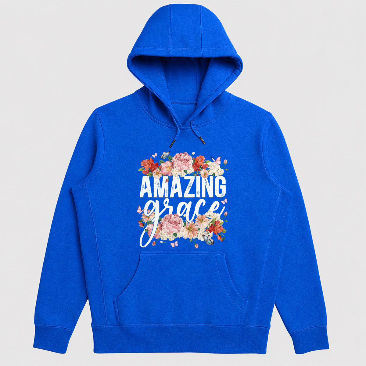 Amazing Grace, Christian Faith Hoodie for Women | 2D Unisex Hoodie