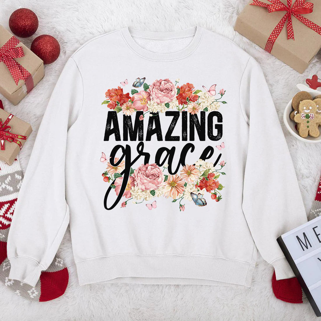 Amazing Grace - Lovely Flower | 2D Unisex Sweatshirt
