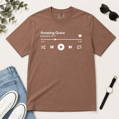 Amazing Grace, Gift For Christian Music Lovers - 2D Unisex Garment-dyed T-shirt