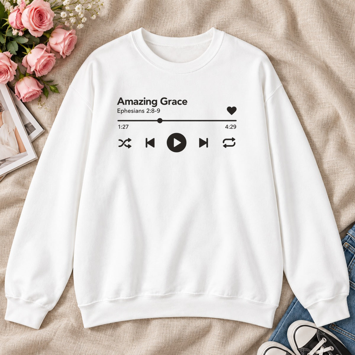 Amazing Grace, Gift For Christian Music Lovers - 2D Unisex Sweatshirt