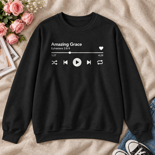 Amazing Grace, Gift For Christian Music Lovers - 2D Unisex Sweatshirt