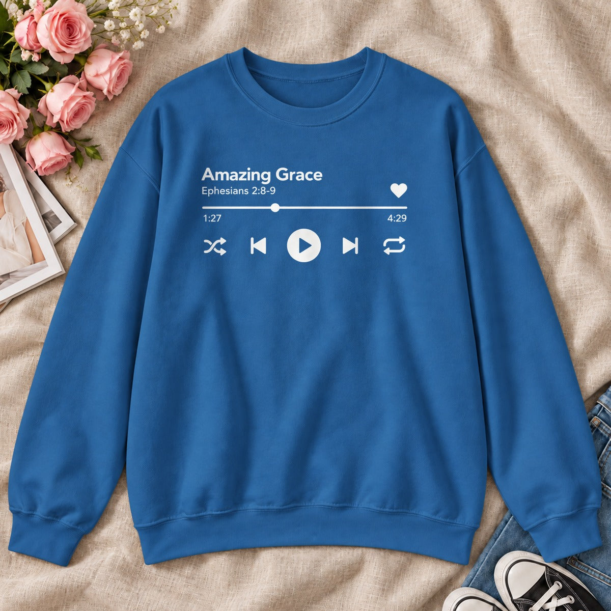 Amazing Grace, Gift For Christian Music Lovers - 2D Unisex Sweatshirt