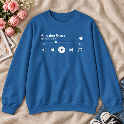 Amazing Grace, Gift For Christian Music Lovers - 2D Unisex Sweatshirt
