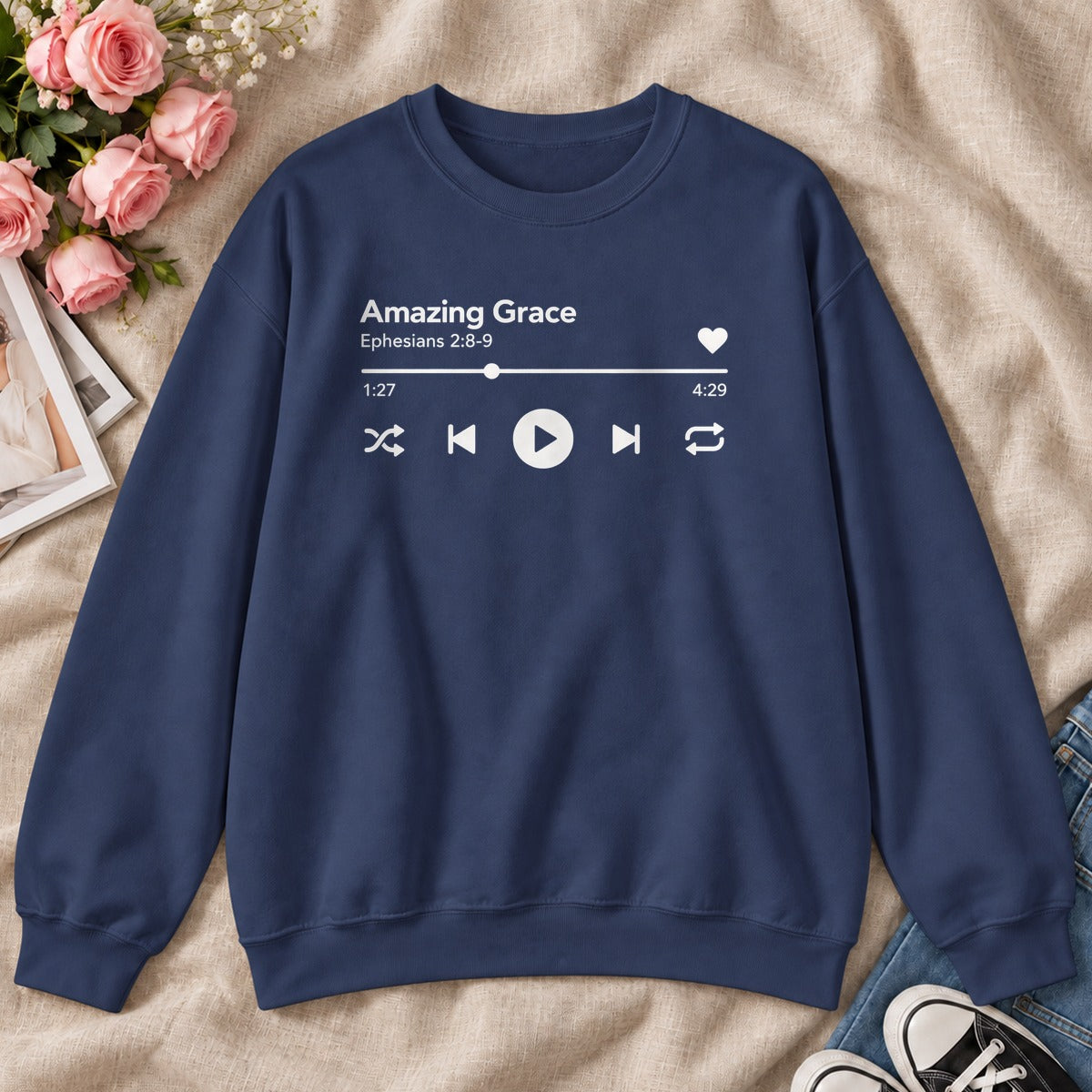 Amazing Grace, Gift For Christian Music Lovers - 2D Unisex Sweatshirt