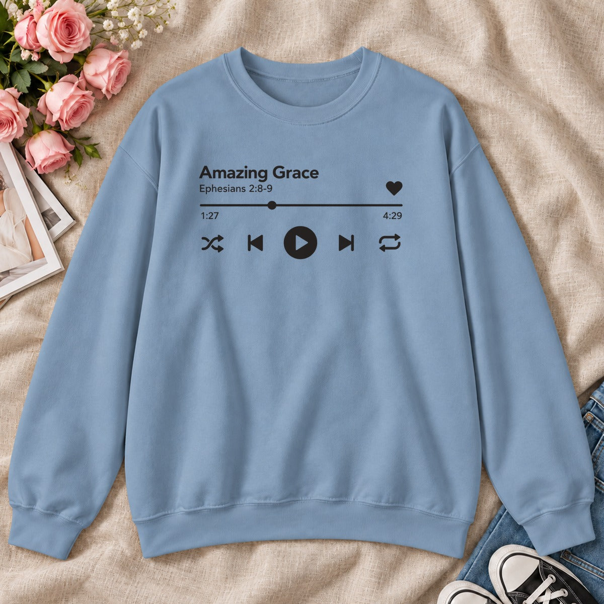 Amazing Grace, Gift For Christian Music Lovers - 2D Unisex Sweatshirt