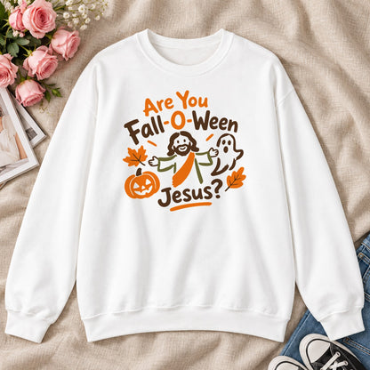 Are You Fall-O-Ween Jesus, Gift For Christian Kids - 2D Unisex Sweatshirt