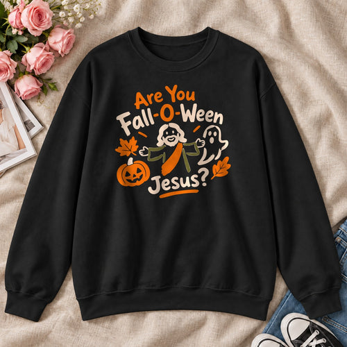 Are You Fall-O-Ween Jesus, Gift For Christian Kids - 2D Unisex Sweatshirt