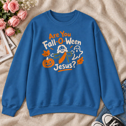 Are You Fall-O-Ween Jesus, Gift For Christian Kids - 2D Unisex Sweatshirt
