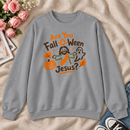 Are You Fall-O-Ween Jesus, Gift For Christian Kids - 2D Unisex Sweatshirt