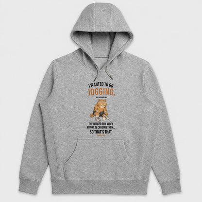 I Wanted To Go Jogging Proverbs 28:1, Funny Christian Gift - 2D Unisex Hoodie