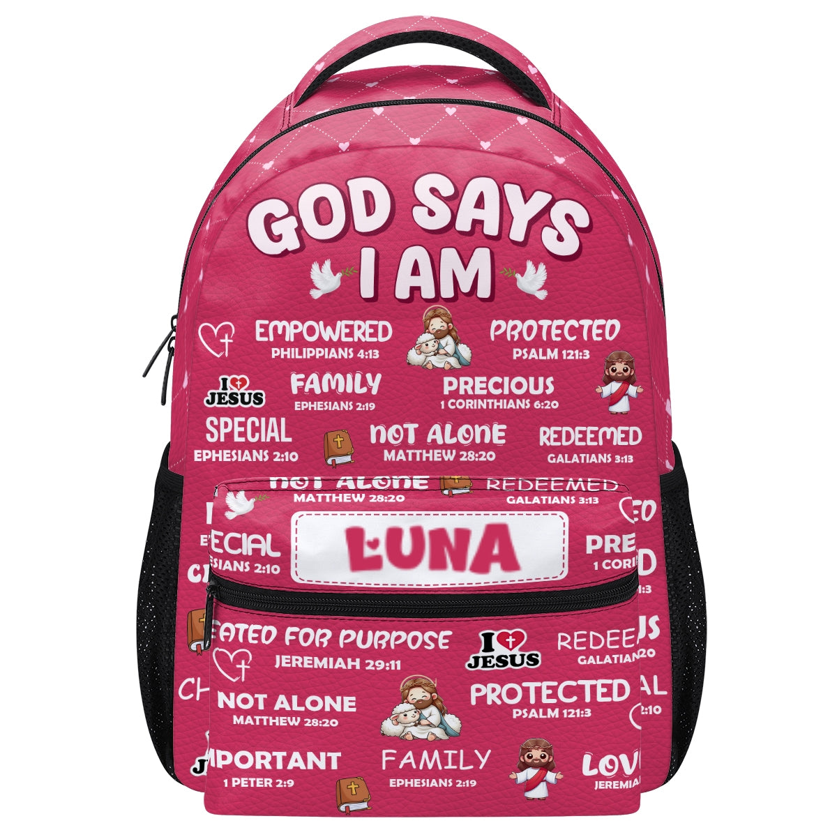God Says I Am | Personalized Backpack