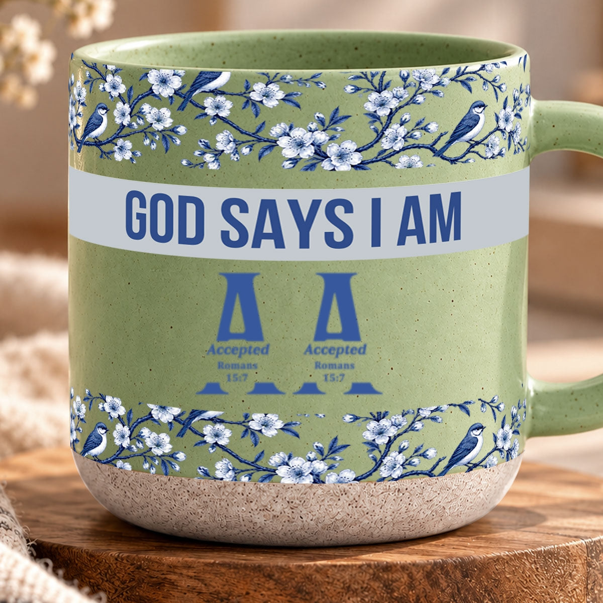 God Says I Am, Personalized Gift For Loved One | Personalized Pottery Mug