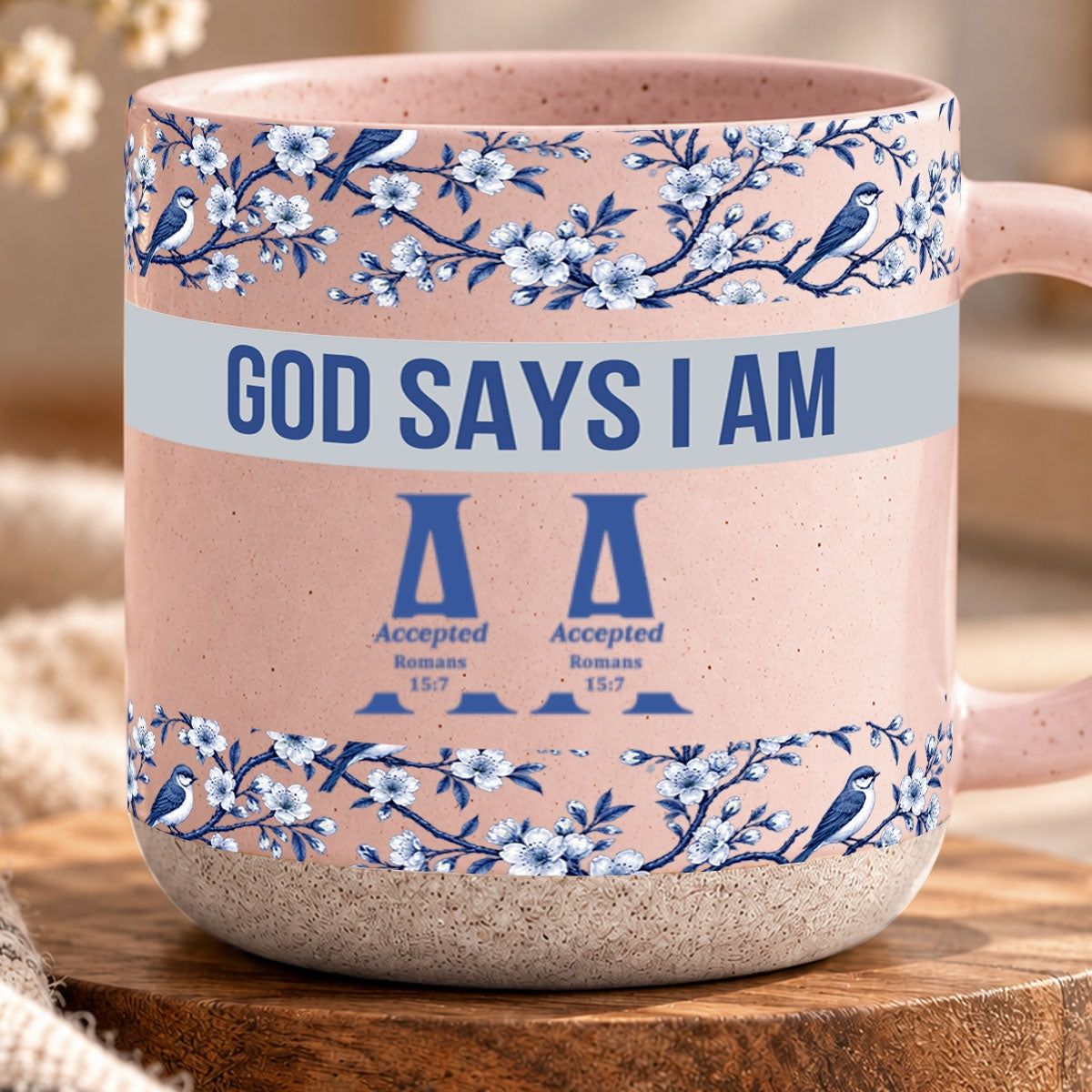 God Says I Am, Personalized Gift For Loved One | Personalized Pottery Mug