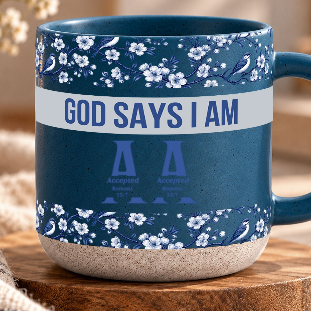 God Says I Am, Personalized Gift For Loved One | Personalized Pottery Mug