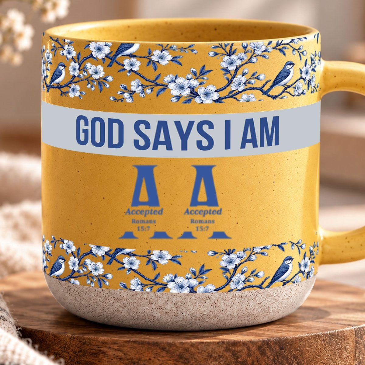 God Says I Am, Personalized Gift For Loved One | Personalized Pottery Mug
