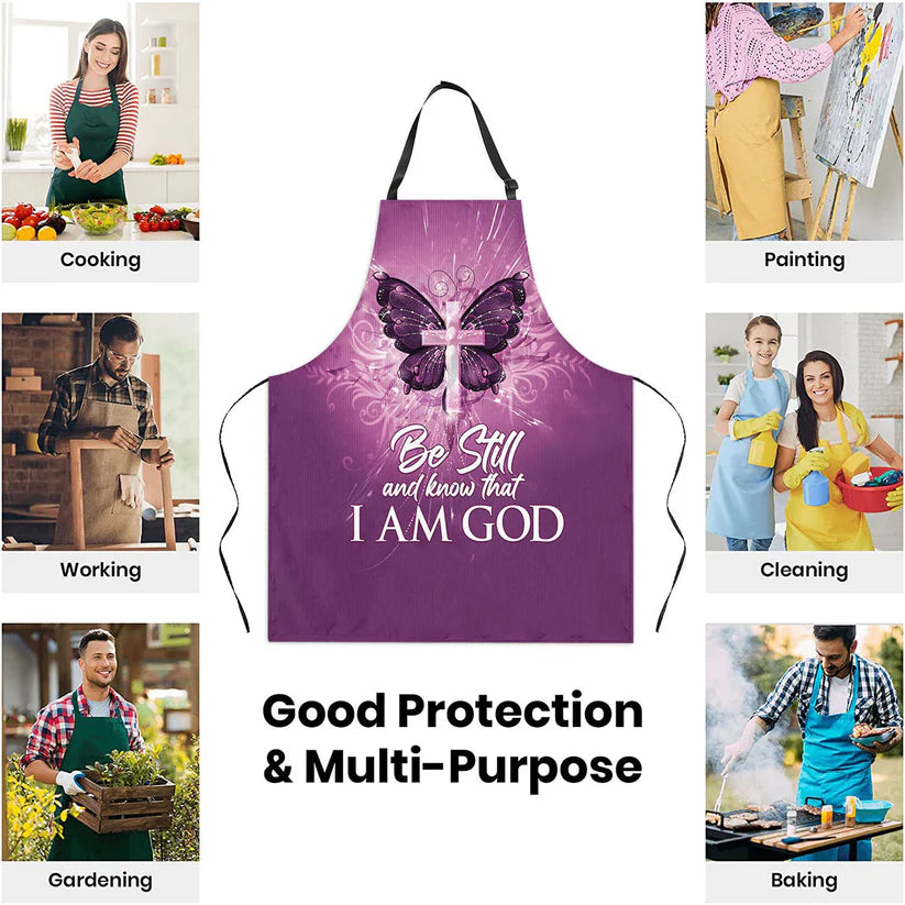 Be Still And Know That I Am God - Apron With Neck Strap