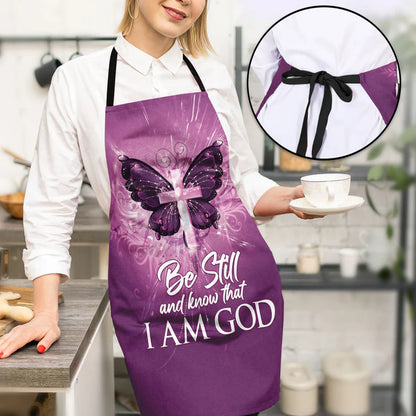 Be Still And Know That I Am God - Apron With Neck Strap