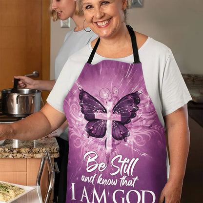 Be Still And Know That I Am God - Apron With Neck Strap