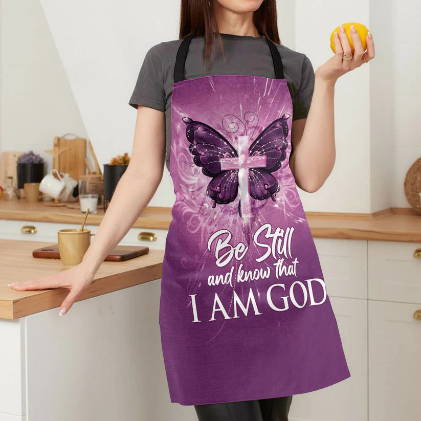 Be Still And Know That I Am God - Apron With Neck Strap