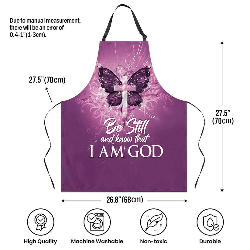 Be Still And Know That I Am God - Apron With Neck Strap