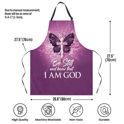 Be Still And Know That I Am God - Apron With Neck Strap