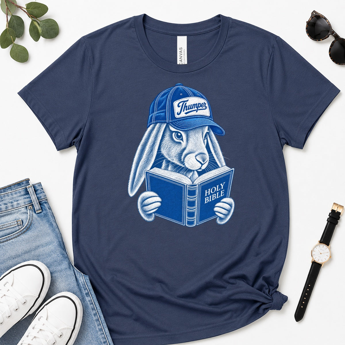 Boop, Luke 10:19, Gift For Christian Animal Lovers - 2D Unisex Premium T-shirt