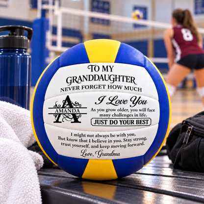 To My Grandkids Never Forget How Much I Love You, Gift For Grandkids | Personalized Volleyball