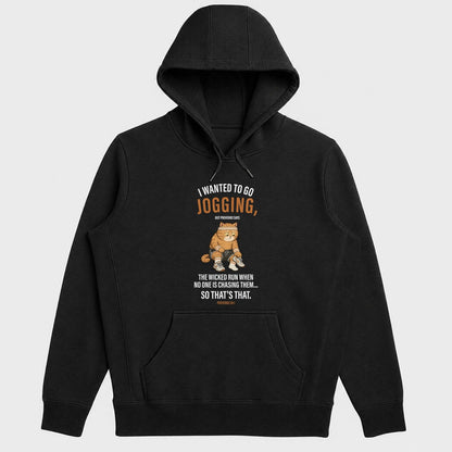 I Wanted To Go Jogging Proverbs 28:1, Funny Christian Gift - 2D Unisex Hoodie