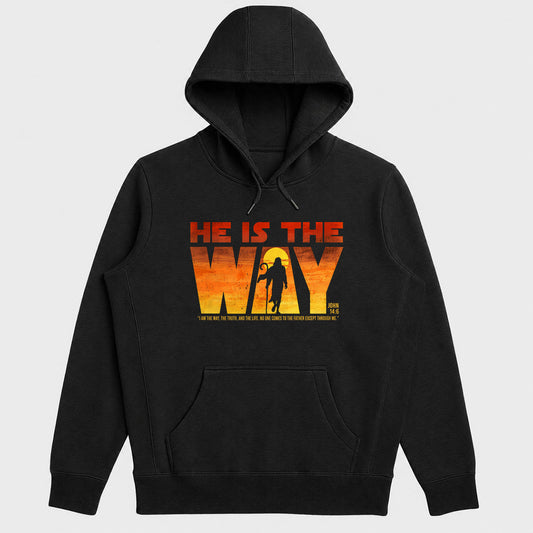 He Is The Way, John 14:6, Gift For Christian Men, Teens, Youth Group, Believers | 2D Unisex Hoodie