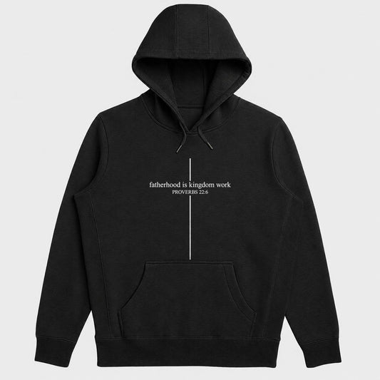 Fatherhood Is Kingdom Work, Proverbs 22:6 - Gift For Christian Dad, New Father, Husband, Grandpa | 2D Unisex Hoodie