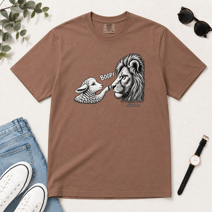 Boop, Luke 10:19, Gift For Christian Animal Lovers - 2D Unisex Garment-dyed T-shirt
