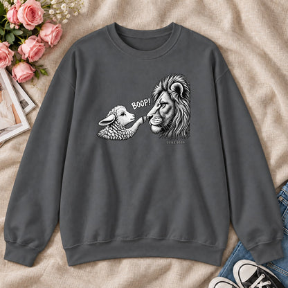 Boop, Luke 10:19, Gift For Christian Animal Lovers - 2D Unisex Sweatshirt