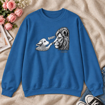 Boop, Luke 10:19, Gift For Christian Animal Lovers - 2D Unisex Sweatshirt